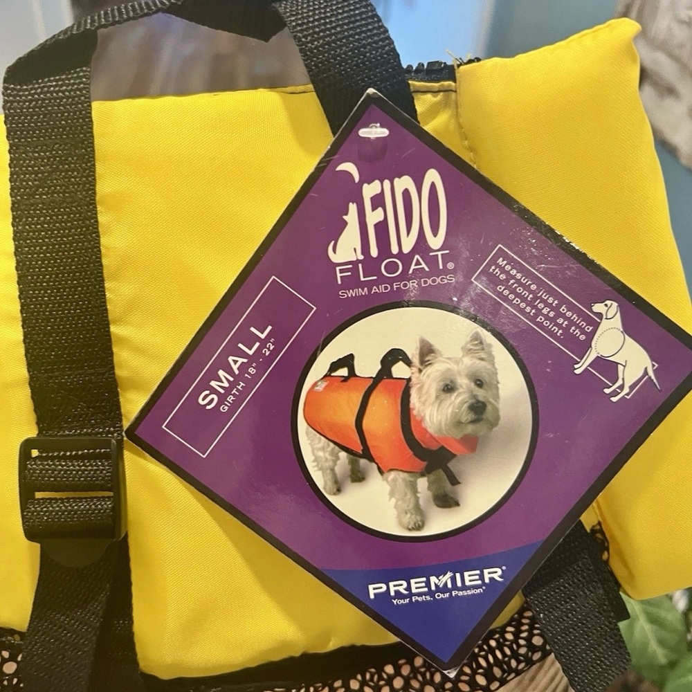 🐶Fido Float Dog Swim Aid - Yellow Size X-Small🐾